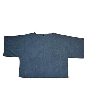 Eileen Fisher Merino Wool Boxy Knit Top Yarn L Quiet Luxury Wardrobe Staple